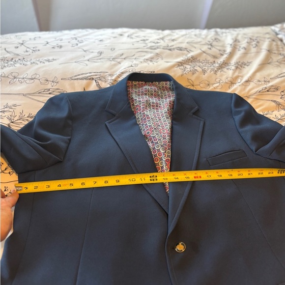 Men’s Vintage 1970 Knack Blazer Jacket Navy Blue Size 50L - Picture 11 of 13